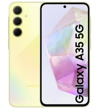 SIM Free Samsung A35 5G 256GB Mobile Phone - Lemon
