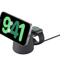 Belkin 2-in-1 Qi 15W MagSafe Wireless Charging Pad - Black