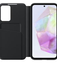 Samsung Galaxy A35 Smart View Wallet Folio Phone Case Black