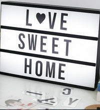 LED creative letter A4 light box