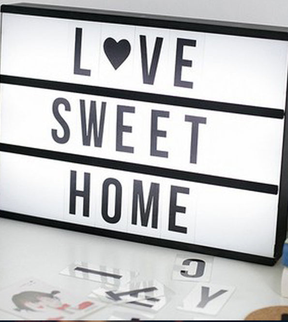 LED creative letter A4 light box