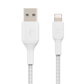 Belkin Braided USB-A to Lightning 3m Cable - White