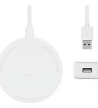 Belkin 10W Qi Wireless Charger Pad with Plug - White