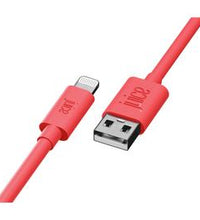 Juice USB A to Lightning 1m Charge Cable - Coral
