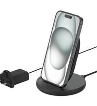 Belkin Qi 15W Wireless Charging Stand with Plug - Black