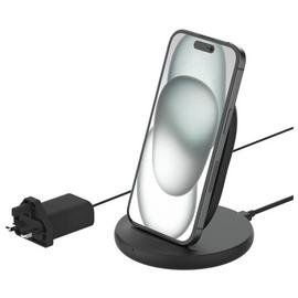 Belkin Qi 15W Wireless Charging Stand with Plug - Black