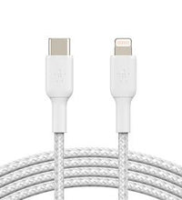 Belkin Braided USB-C to Lightning 2m Cable - White