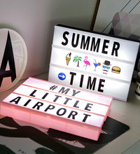 LED creative letter A4 light box