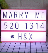 LED Letter Light Box Decoration Light